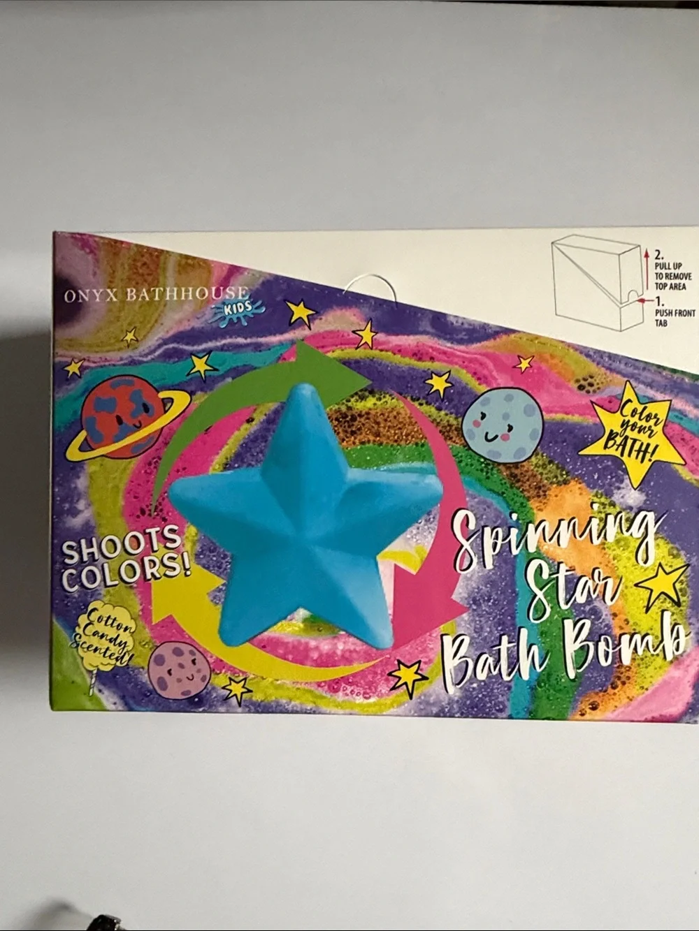 Onyx Bathhouse Kids Star Bath Bomb - Light Blue set of 4